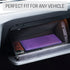 CANOPUS Big Purple Car Registration and Insurance Holder, PU Leather Card Holder, Vehicle Glove Box Organizer for Auto, SUV, Truck